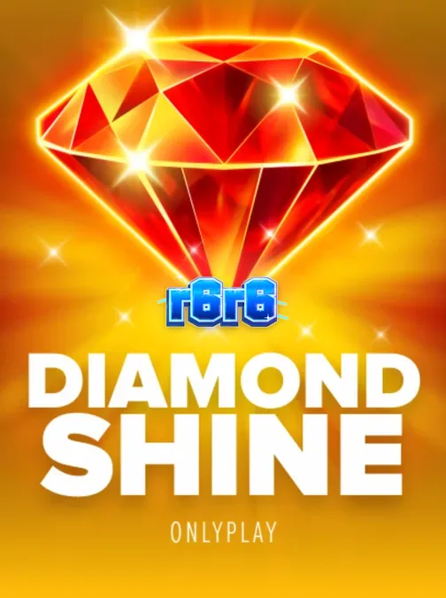 Tampilan visual neon dan simbol buah pada slot Diamond Shine