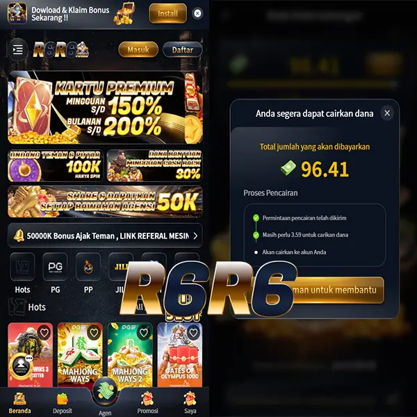 R6R6 Masuk Resmi 2026 Aplikasi